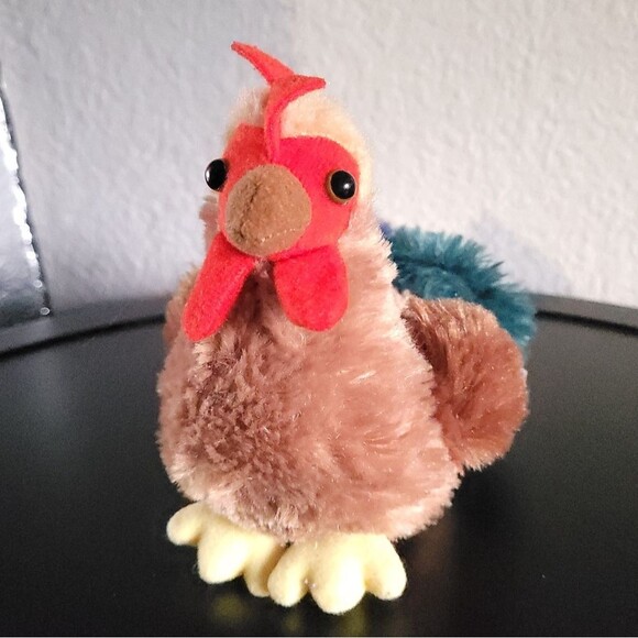 Aurora Cocky Rooster Plush Stuffed Animal Blue & Green Tail 2019. - Picture 2 of 10